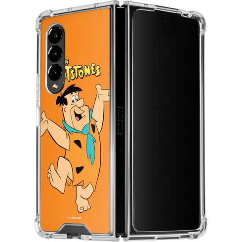 The Flinstones Fred Flintstone Galaxy Z Fold4 5G Clear Case