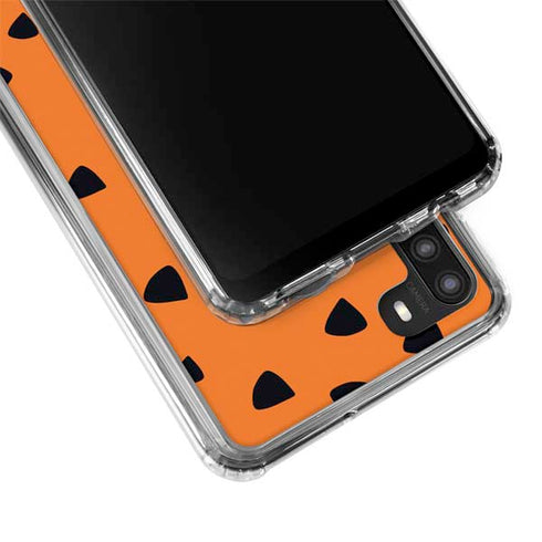 The Flinstones Fred Flintstone Outfit Pattern Galaxy A21 Clear Case