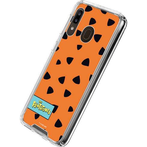 The Flinstones Fred Flintstone Outfit Pattern Galaxy A30 Clear Case
