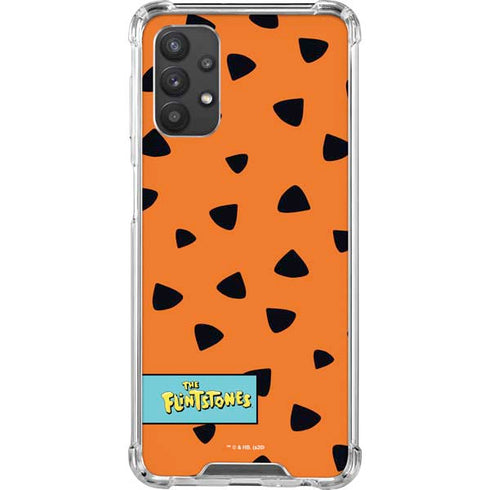 The Flinstones Fred Flintstone Outfit Pattern Galaxy A32 5G Clear Case