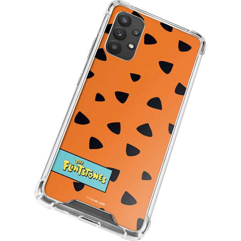 The Flinstones Fred Flintstone Outfit Pattern Galaxy A32 5G Clear Case
