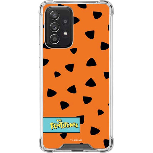 The Flinstones Fred Flintstone Outfit Pattern Galaxy A52 5G Clear Case