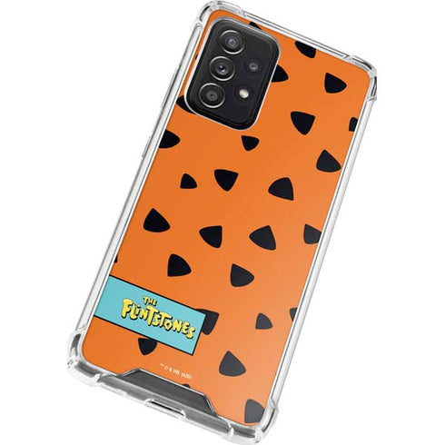 The Flinstones Fred Flintstone Outfit Pattern Galaxy A52 5G Clear Case