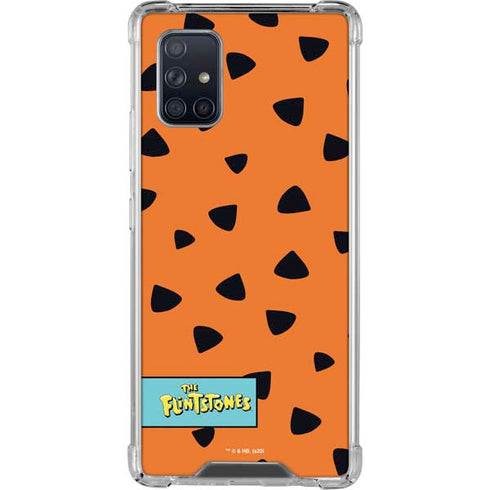 The Flinstones Fred Flintstone Outfit Pattern Galaxy A71 5G Clear Case