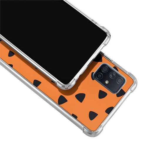 The Flinstones Fred Flintstone Outfit Pattern Galaxy A71 5G Clear Case