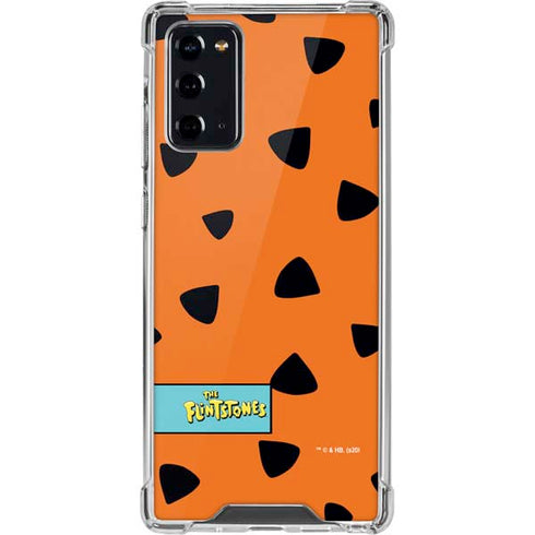 The Flinstones Fred Flintstone Outfit Pattern Galaxy Note20 5G Clear Case