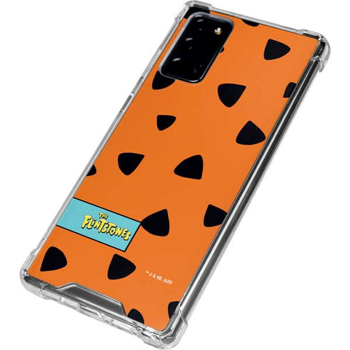 The Flinstones Fred Flintstone Outfit Pattern Galaxy Note20 5G Clear Case