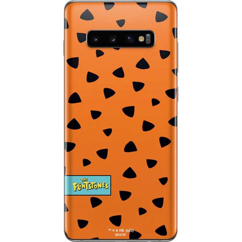 The Flinstones Fred Flintstone Outfit Pattern Galaxy S10 Plus Skin
