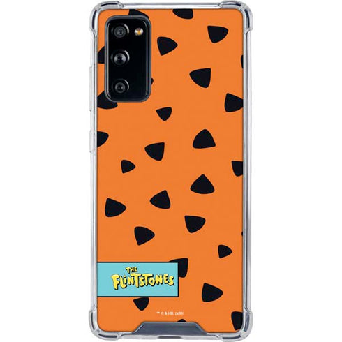 The Flinstones Fred Flintstone Outfit Pattern Galaxy S20 FE Clear Case