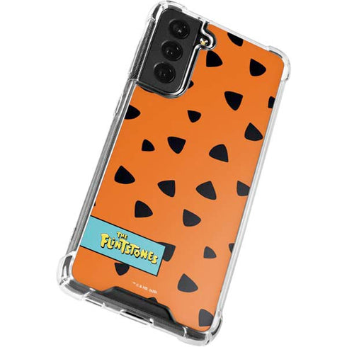 The Flinstones Fred Flintstone Outfit Pattern Galaxy S21 FE Clear Case