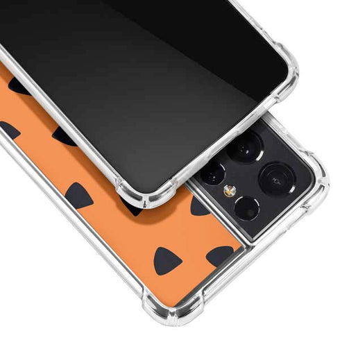 The Flinstones Fred Flintstone Outfit Pattern Galaxy S21 Ultra 5G Clear Case