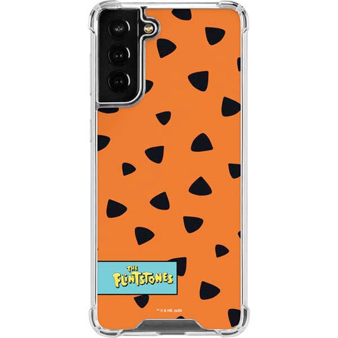 The Flinstones Fred Flintstone Outfit Pattern Galaxy S22 Plus Clear Case