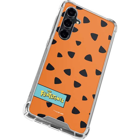 The Flinstones Fred Flintstone Outfit Pattern Galaxy S23 FE Clear Case