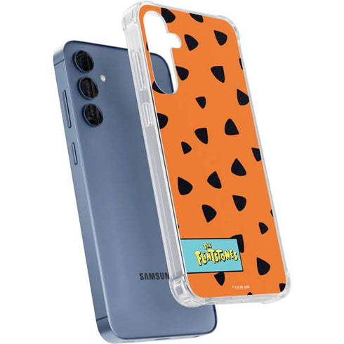 The Flinstones Fred Flintstone Outfit Pattern Galaxy S24 Clear Case