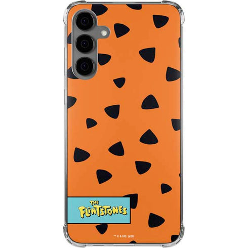 The Flinstones Fred Flintstone Outfit Pattern Galaxy S24 Plus Clear Case