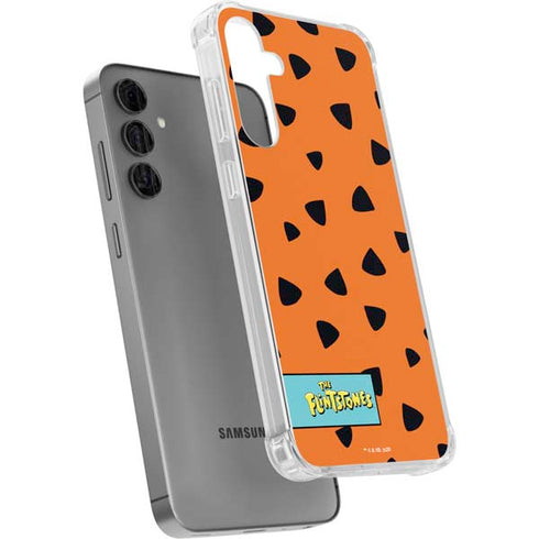 The Flinstones Fred Flintstone Outfit Pattern Galaxy S24 Plus Clear Case
