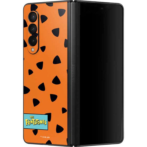 The Flinstones Fred Flintstone Outfit Pattern Galaxy Z Fold3 5G Skin