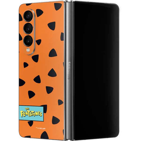 The Flinstones Fred Flintstone Outfit Pattern Galaxy Z Fold4 5G Skin