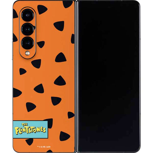 The Flinstones Fred Flintstone Outfit Pattern Galaxy Z Fold4 5G Skin