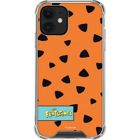 The Flinstones Fred Flintstone Outfit Pattern iPhone 12 Clear Case