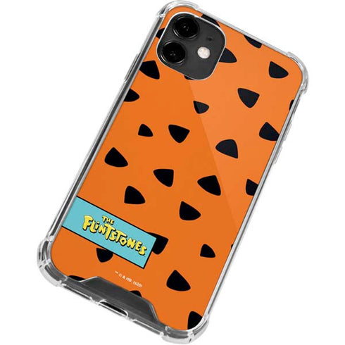 The Flinstones Fred Flintstone Outfit Pattern iPhone 12 Mini Clear Case