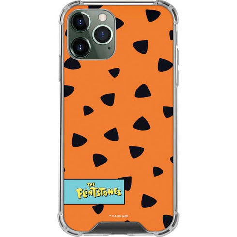 The Flinstones Fred Flintstone Outfit Pattern iPhone 12 Pro Clear Case