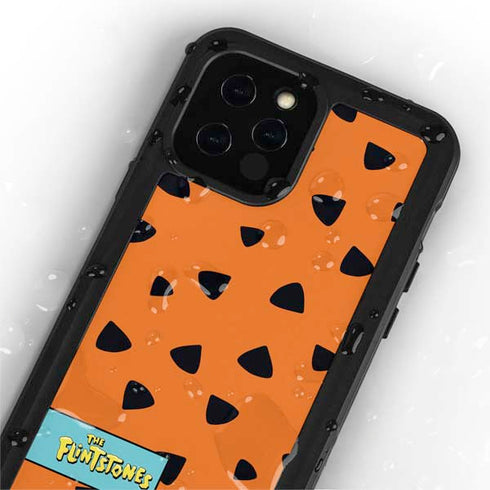 The Flinstones Fred Flintstone Outfit Pattern iPhone 12 Pro Waterproof Case