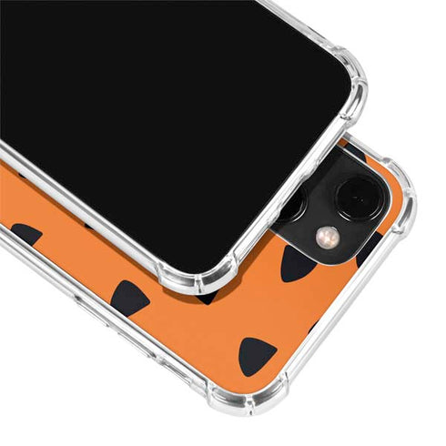 The Flinstones Fred Flintstone Outfit Pattern iPhone 14 Plus Clear Case
