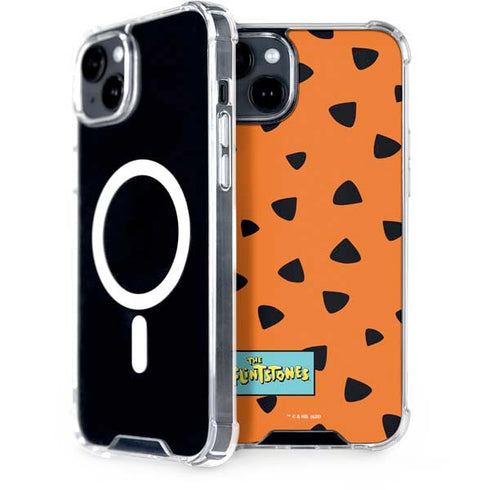 The Flinstones Fred Flintstone Outfit Pattern iPhone 15 Plus MagSafe Case