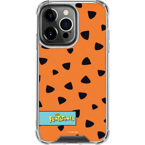 The Flinstones Fred Flintstone Outfit Pattern iPhone 15 Pro Clear Case