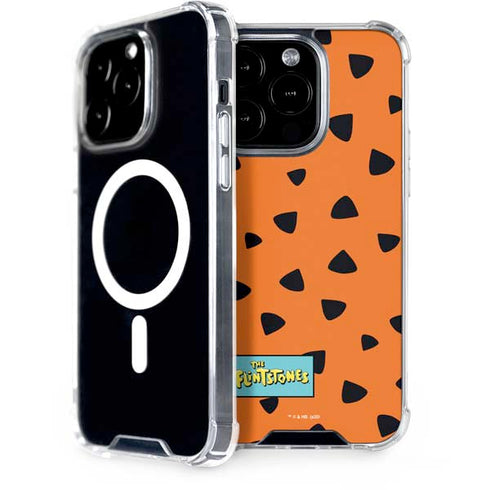 The Flinstones Fred Flintstone Outfit Pattern iPhone 14 Pro MagSafe Case
