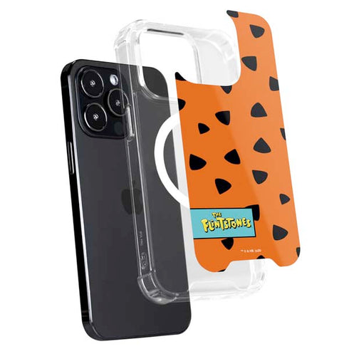 The Flinstones Fred Flintstone Outfit Pattern iPhone 14 Pro MagSafe Case
