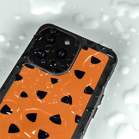 The Flinstones Fred Flintstone Outfit Pattern iPhone 14 Pro Max Waterproof Case