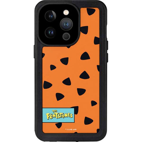 The Flinstones Fred Flintstone Outfit Pattern iPhone 14 Pro Waterproof Case