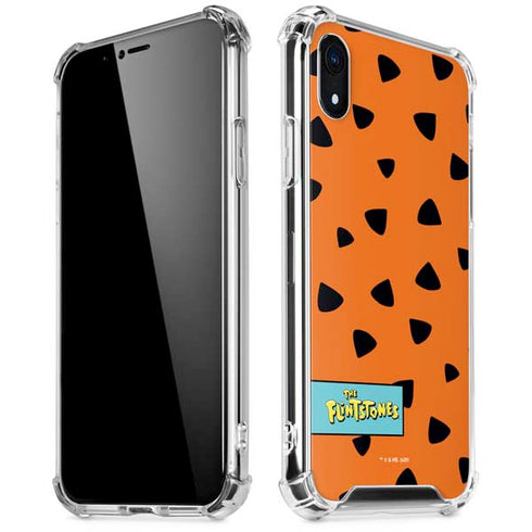 The Flinstones Fred Flintstone Outfit Pattern iPhone XR Clear Case