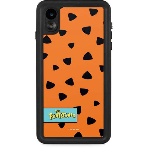 The Flinstones Fred Flintstone Outfit Pattern iPhone XR Waterproof Case