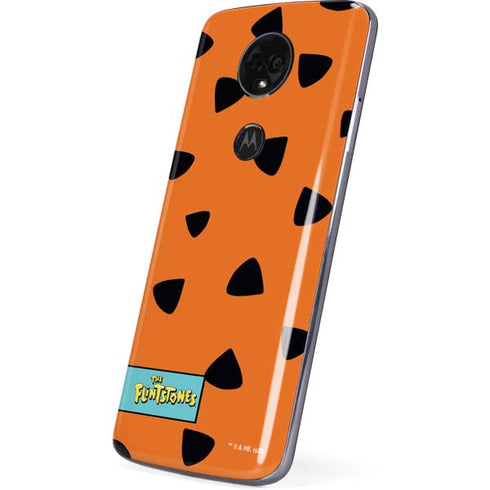 The Flinstones Fred Flintstone Outfit Pattern Moto E5 Plus Skin