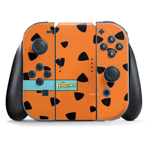 The Flinstones Fred Flintstone Outfit Pattern Nintendo Switch (2017-2021) Joy-Con Controller Skin