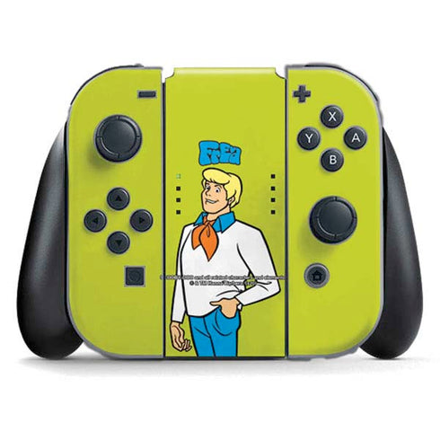 Scooby Doo Fred Nintendo Switch (2017-2021) Joy-Con Controller Skin