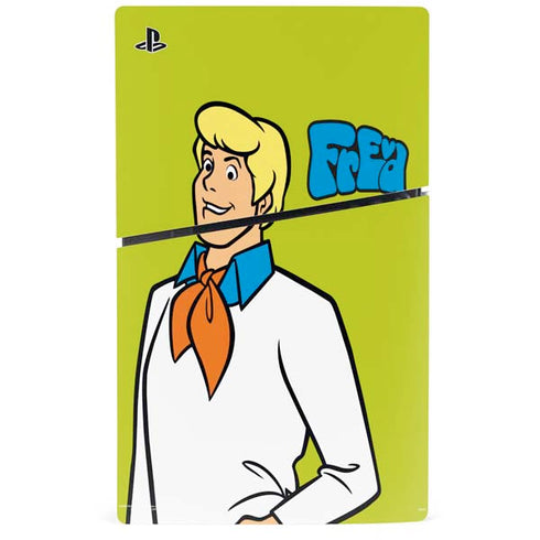Scooby Doo Fred PS5 Slim Disk Console Skin