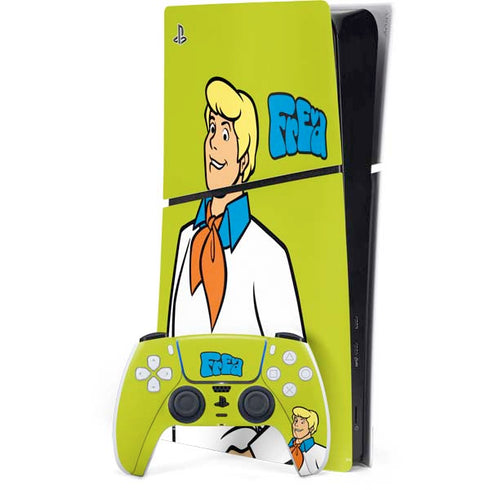 Scooby Doo Fred PS5 Slim Digital Edition Bundle Skin