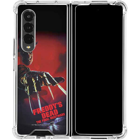 Nightmare on Elm Street Freddy Krueger Galaxy Z Fold4 5G Clear Case
