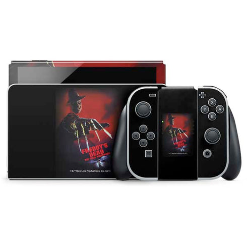 Nightmare on Elm Street Freddy Krueger Nintendo Switch OLED (2021) Skin