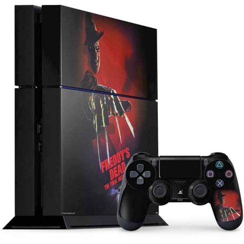 Nightmare on Elm Street Freddy Krueger PS4 Console and Controller Bundle Skin