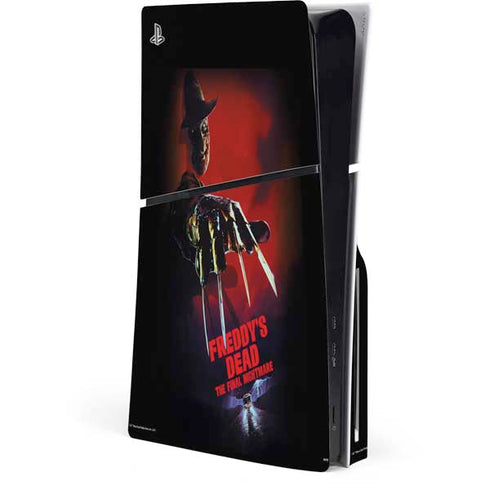Nightmare on Elm Street Freddy Krueger PS5 Slim Disk Console Skin