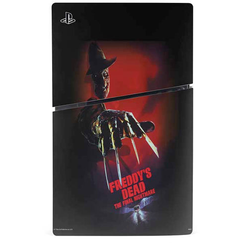 Nightmare on Elm Street Freddy Krueger PS5 Slim Disk Console Skin