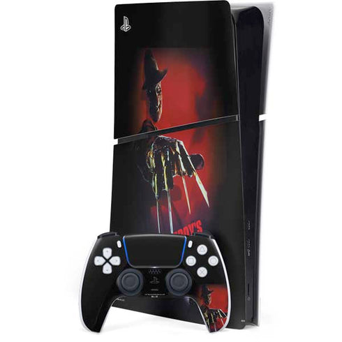 Nightmare on Elm Street Freddy Krueger PS5 Slim Digital Edition Bundle Skin