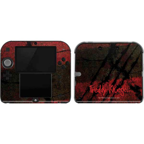 Nightmare on Elm Street Freddy Krueger Scratch Nintendo 2DS Skin