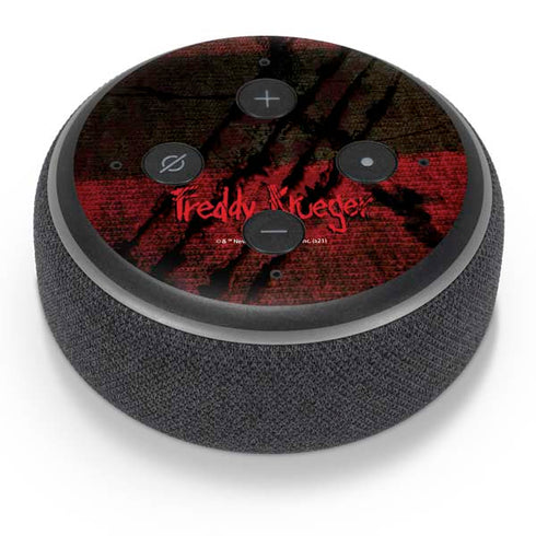 Nightmare on Elm Street Freddy Krueger Scratch Amazon Echo Dot Skin