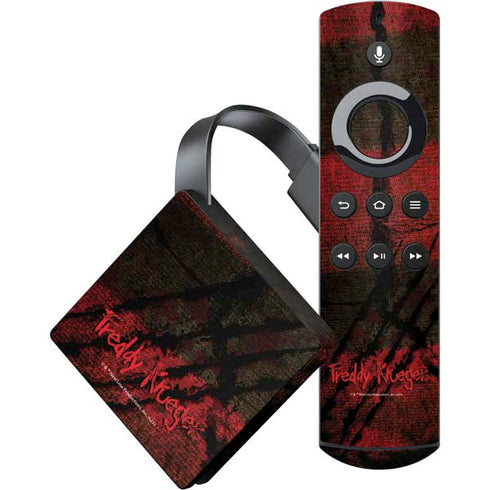 Nightmare on Elm Street Freddy Krueger Scratch Amazon Fire TV Skin